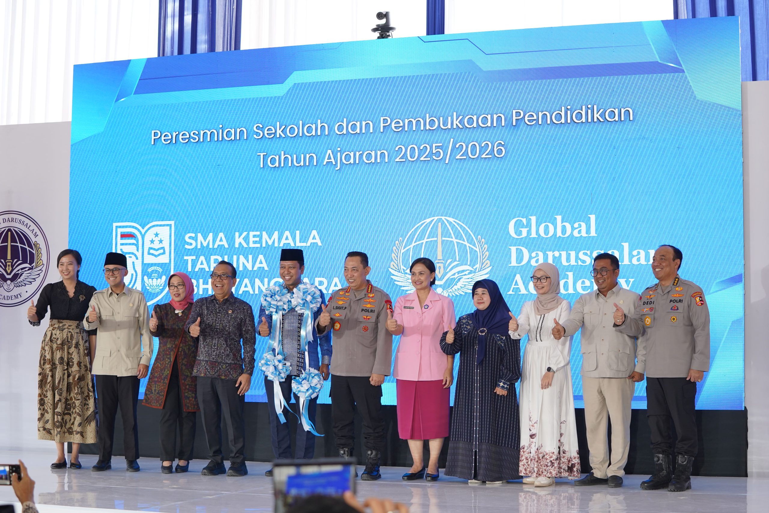 Peresmian Sekolah dan Pembukaan Pendidikan Tahun Ajaran 2025/2026 SMA Kemala Taruna Bhayangkara dan SMA Global Darussalam Academy